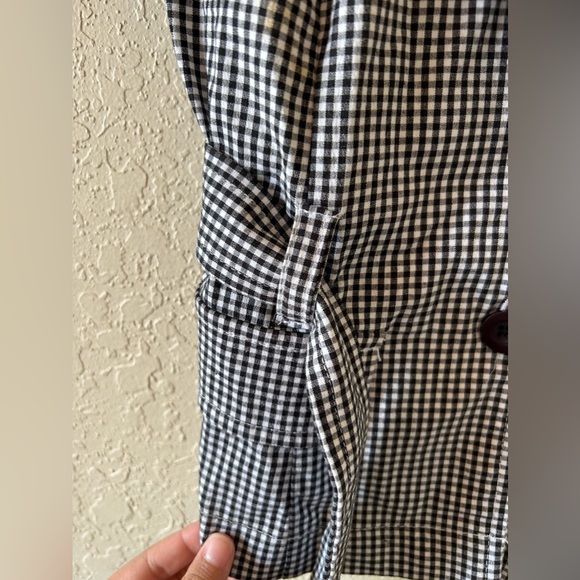 Authentic Guess Jeans Mini Lightweight Gingham Blazer🖤🤍 - Picture 4 of 9